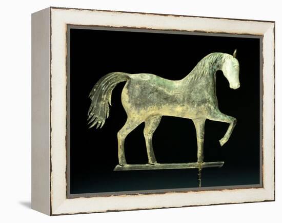 A Molded Copper and Cast Zinc Horse Weathervane, 1850-1867-A. L. Jewell and Co.-Framed Premier Image Canvas