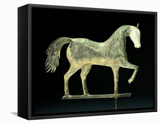 A Molded Copper and Cast Zinc Horse Weathervane, 1850-1867-A. L. Jewell and Co.-Framed Premier Image Canvas