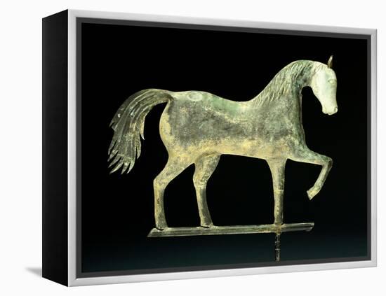 A Molded Copper and Cast Zinc Horse Weathervane, 1850-1867-A. L. Jewell and Co.-Framed Premier Image Canvas