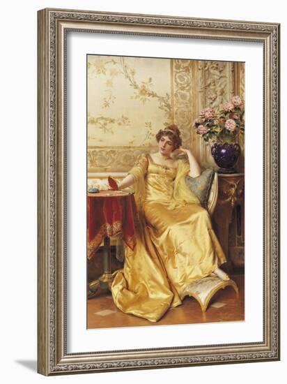 A Moment of Reflection-Joseph Frederic Soulacroix-Framed Giclee Print