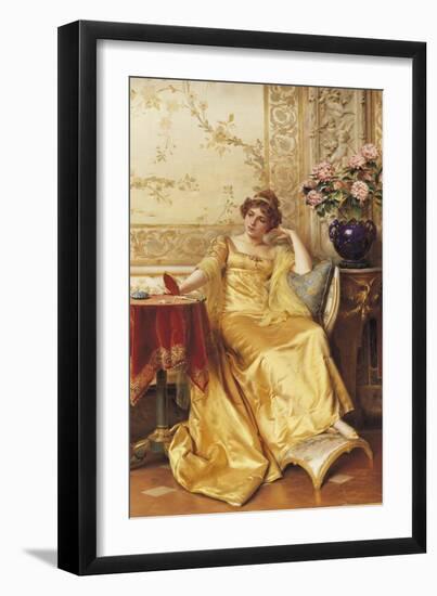 A Moment of Reflection-Joseph Frederic Soulacroix-Framed Giclee Print