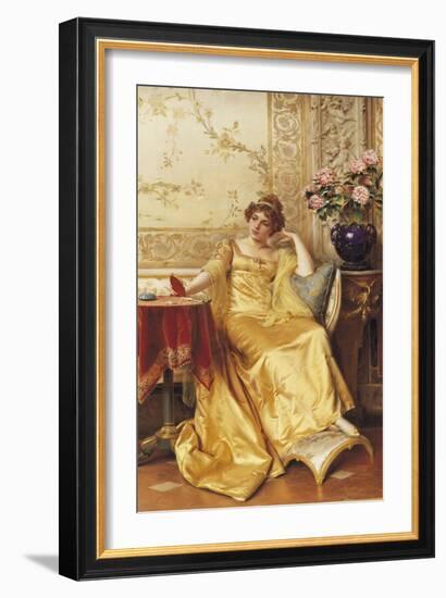 A Moment of Reflection-Joseph Frederic Soulacroix-Framed Giclee Print