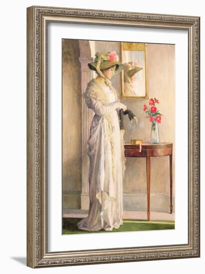 A Moment's Reflection, 1909-William Henry Margetson-Framed Giclee Print