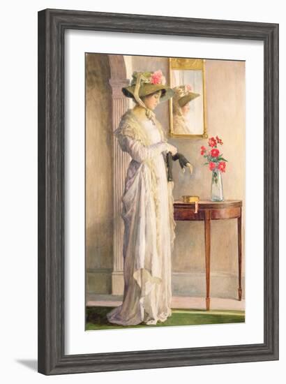 A Moment's Reflection, 1909-William Henry Margetson-Framed Giclee Print