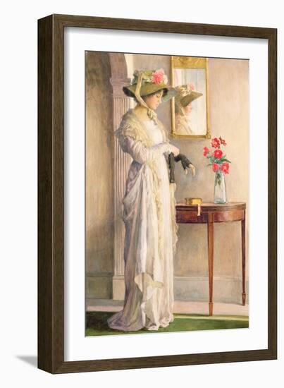 A Moment's Reflection, 1909-William Henry Margetson-Framed Giclee Print