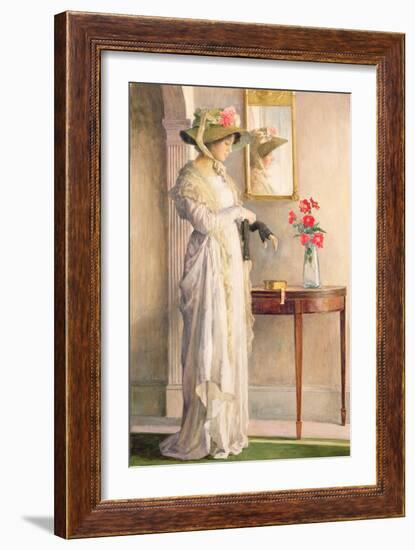 A Moment's Reflection, 1909-William Henry Margetson-Framed Giclee Print