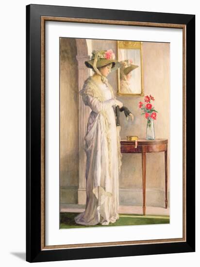 A Moment's Reflection, 1909-William Henry Margetson-Framed Giclee Print