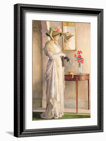 A Moment's Reflection, 1909-William Henry Margetson-Framed Giclee Print