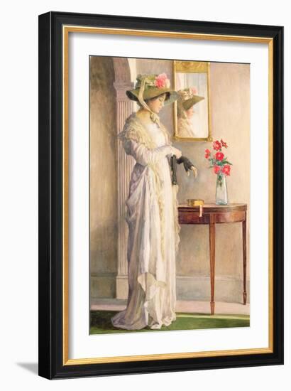 A Moment's Reflection, 1909-William Henry Margetson-Framed Giclee Print