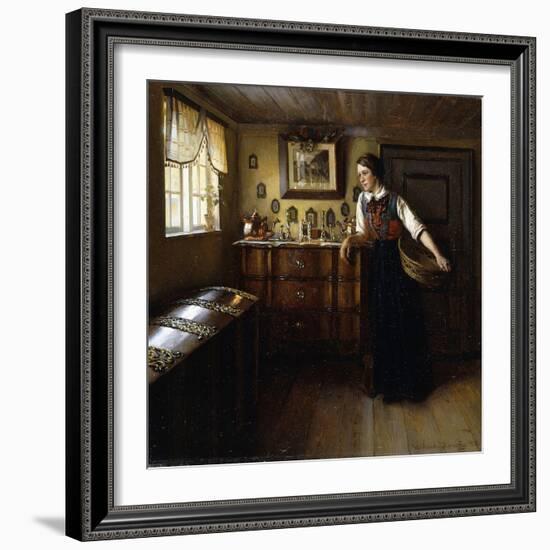 A Moment's Rest, 1918-Valdemar Kornerup-Framed Giclee Print