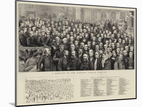 A Momento of Her Majesty's Jubilee Year, 1887-null-Mounted Giclee Print
