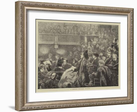 A Monday Popular Concert-Henry Woods-Framed Giclee Print