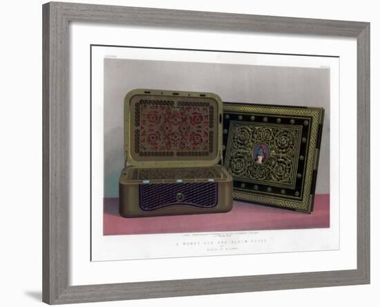 A Money Box and Album Cover, 19th Century-John Burley Waring-Framed Giclee Print