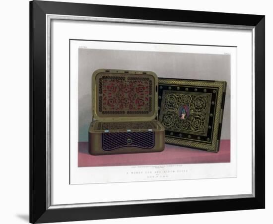 A Money Box and Album Cover, 19th Century-John Burley Waring-Framed Giclee Print