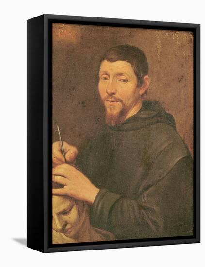 A Monk Trepanning-Daniel Seghers-Framed Premier Image Canvas