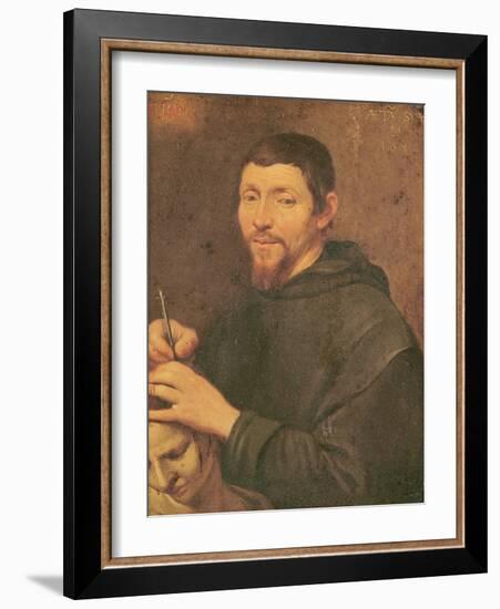 A Monk Trepanning-Daniel Seghers-Framed Giclee Print