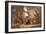 A Monkey Smoking and Drinking with an Owl-Ferdinand van Kessel-Framed Giclee Print