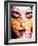 A Montage of a Portrait of a Womans Face with Flowers and Textures-Alaya Gadeh-Framed Photographic Print