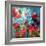 A Montage of a Tree and Red Rose Petals in Sparkling Light and Reflections-Alaya Gadeh-Framed Photographic Print