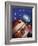 A Montage of the Universe Featuring Astronomical Objects and an Exploratory Craft-null-Framed Art Print