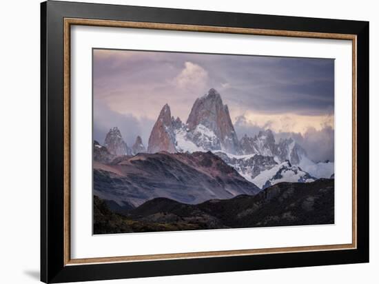 A Moody Sunset At Mt Fitz Roy In Patagonia-Joe Azure-Framed Photographic Print