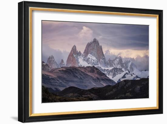 A Moody Sunset At Mt Fitz Roy In Patagonia-Joe Azure-Framed Photographic Print