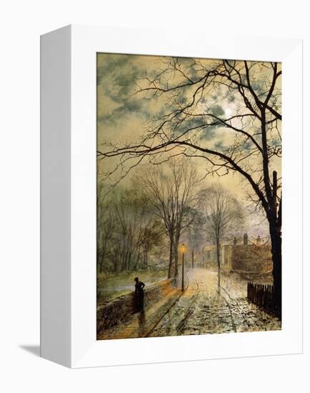 A Moonlit Stroll, Bonchurch, Isle of Wight, 1878-John Atkinson Grimshaw-Framed Premier Image Canvas