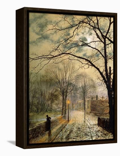 A Moonlit Stroll, Bonchurch, Isle of Wight, 1878-John Atkinson Grimshaw-Framed Premier Image Canvas