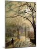 A Moonlit Stroll, Bonchurch, Isle of Wight-John Atkinson Grimshaw-Mounted Giclee Print