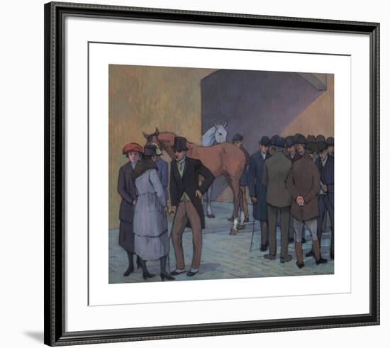 A Morning at Tattersall's-Robert Polhill Bevan-Framed Premium Giclee Print