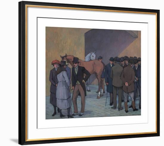 A Morning at Tattersall's-Robert Polhill Bevan-Framed Premium Giclee Print