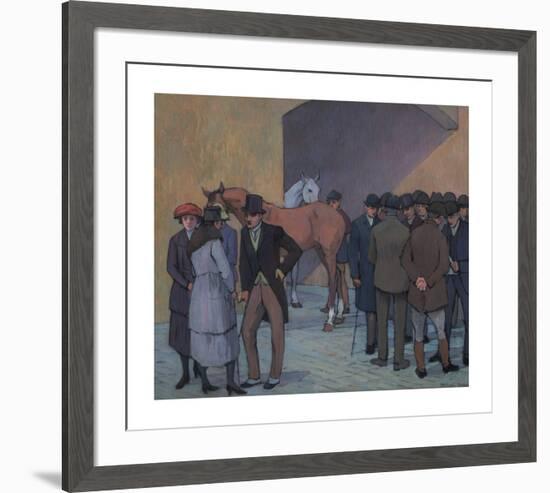 A Morning at Tattersall's-Robert Polhill Bevan-Framed Premium Giclee Print