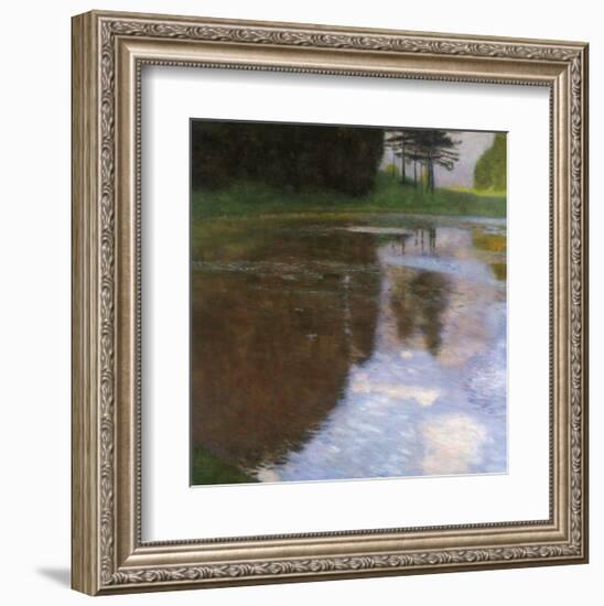 A Morning by the Pond-Gustav Klimt-Framed Giclee Print
