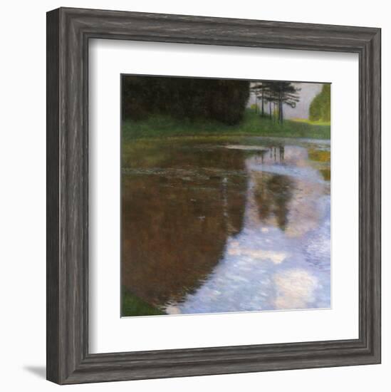 A Morning by the Pond-Gustav Klimt-Framed Giclee Print