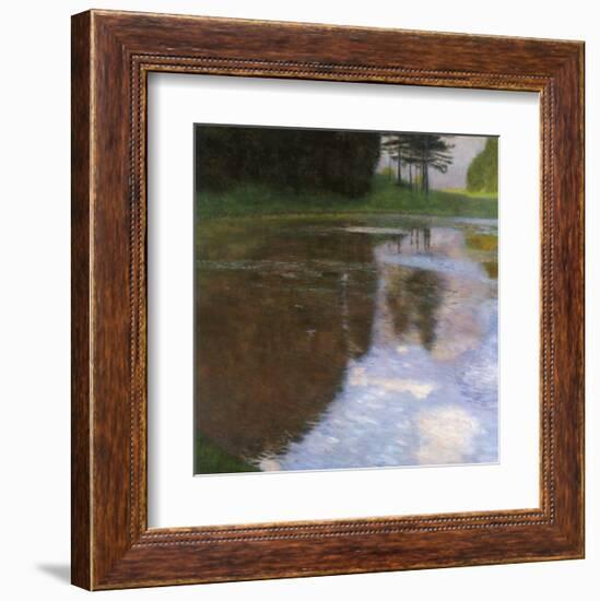 A Morning by the Pond-Gustav Klimt-Framed Giclee Print