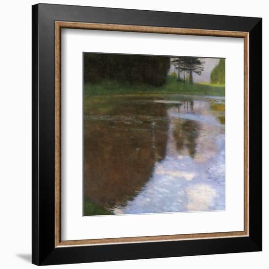 A Morning by the Pond-Gustav Klimt-Framed Giclee Print