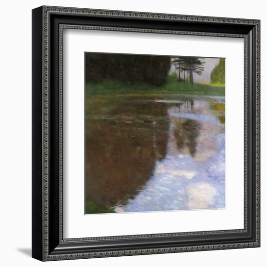 A Morning by the Pond-Gustav Klimt-Framed Giclee Print