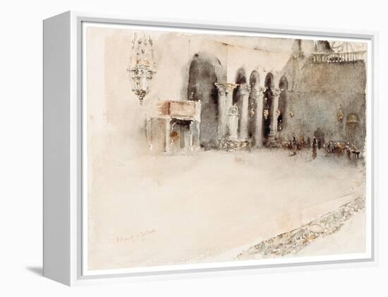 A Morning in St. Mark's-Robert Frederick Blum-Framed Premier Image Canvas