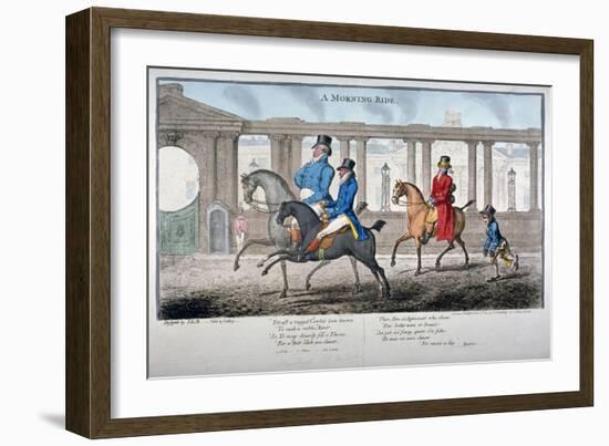 A Morning Ride, 1804-James Gillray-Framed Giclee Print