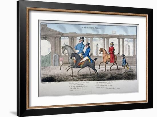 A Morning Ride, 1804-James Gillray-Framed Giclee Print