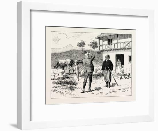 A Morning Ride in Athens-null-Framed Giclee Print