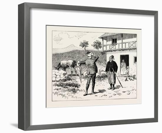 A Morning Ride in Athens-null-Framed Giclee Print