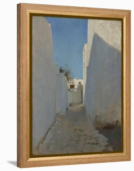 A Moroccan Street Scene, 1879-1880-John Singer Sargent-Framed Premier Image Canvas