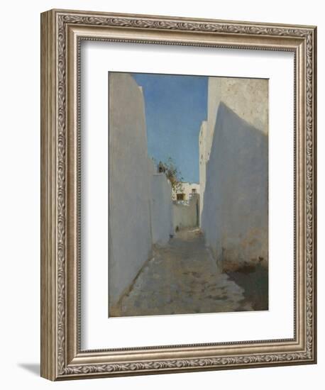 A Moroccan Street Scene, 1879-1880-John Singer Sargent-Framed Giclee Print