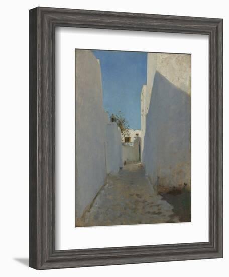 A Moroccan Street Scene, 1879-1880-John Singer Sargent-Framed Giclee Print