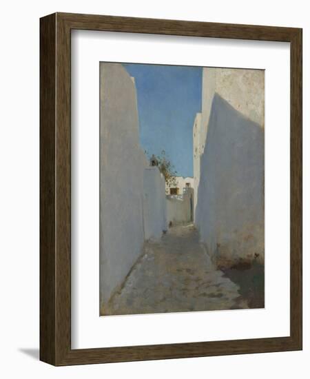 A Moroccan Street Scene, 1879-1880-John Singer Sargent-Framed Giclee Print