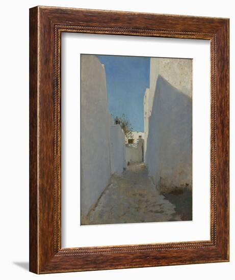 A Moroccan Street Scene, 1879-1880-John Singer Sargent-Framed Giclee Print