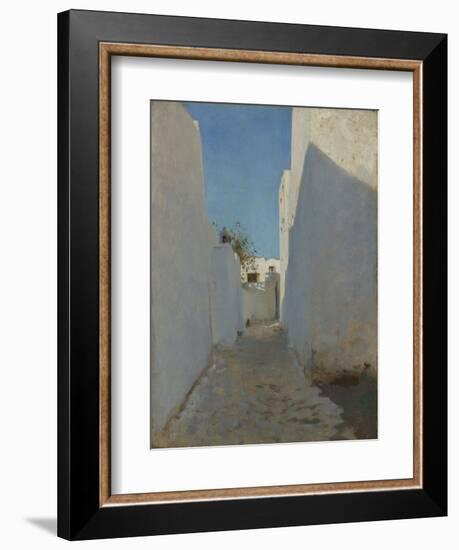 A Moroccan Street Scene, 1879-1880-John Singer Sargent-Framed Giclee Print