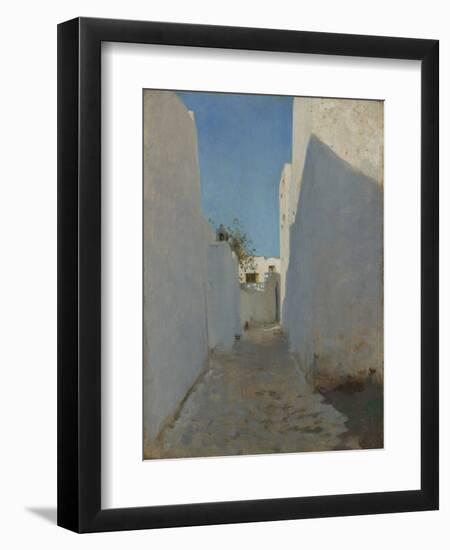 A Moroccan Street Scene, 1879-1880-John Singer Sargent-Framed Giclee Print