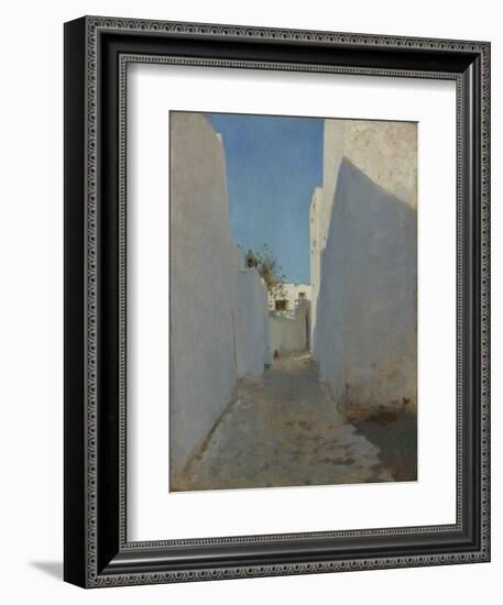 A Moroccan Street Scene, 1879-1880-John Singer Sargent-Framed Giclee Print